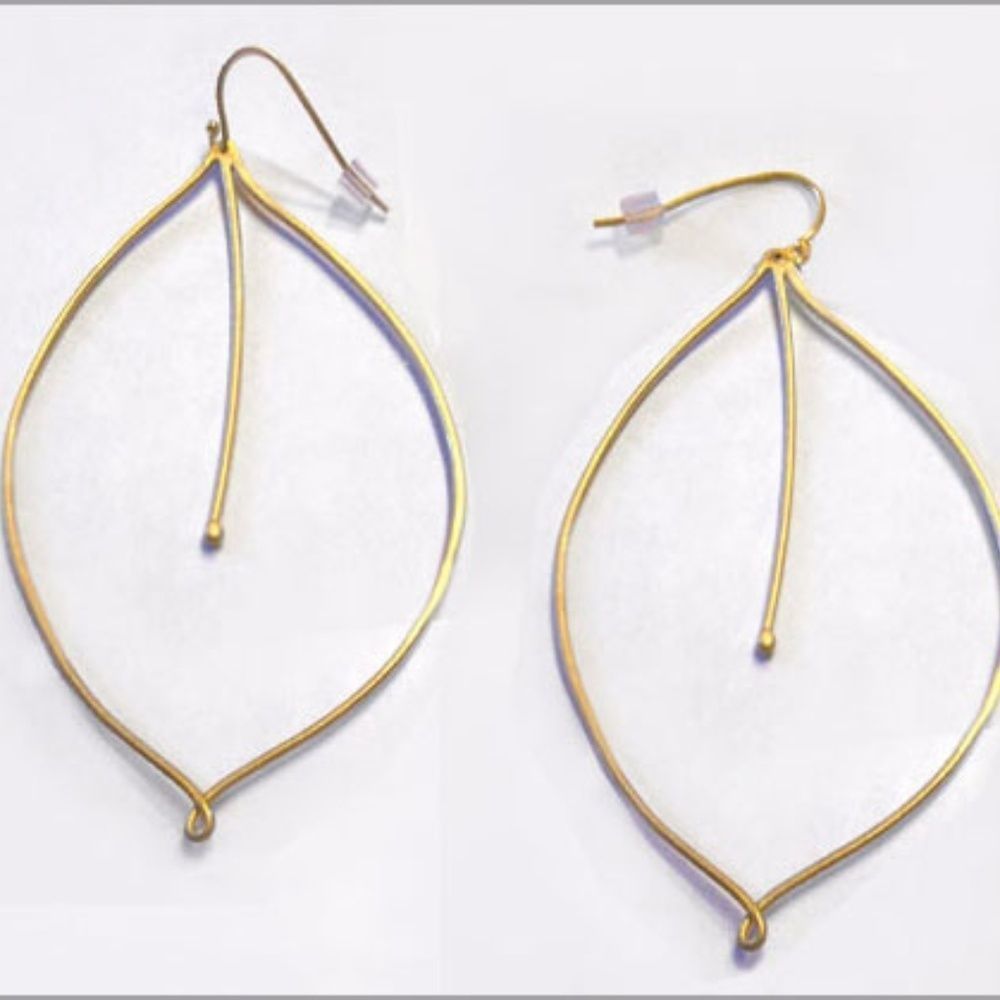 Reform Leaf Earrings (14K gold plated)
